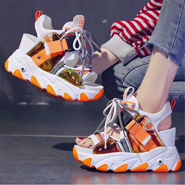 sandals women chunky platform fashion summer mixed colors 9cm wedge female beach shoes sweet campus style open toe high heels, Black
sandals women chunky platform fashion summer mixed colors 9cm wedge female beach shoes sweet campus style open toe high heels, Black