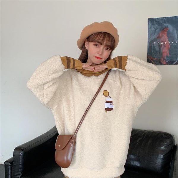 2021 deeptown style sweatshirt winter fashion kawaii puloer long sleeve plus veet embroidery hoodies women e1wb, Black
2021 deeptown style sweatshirt winter fashion kawaii puloer long sleeve plus veet embroidery hoodies women e1wb, Black