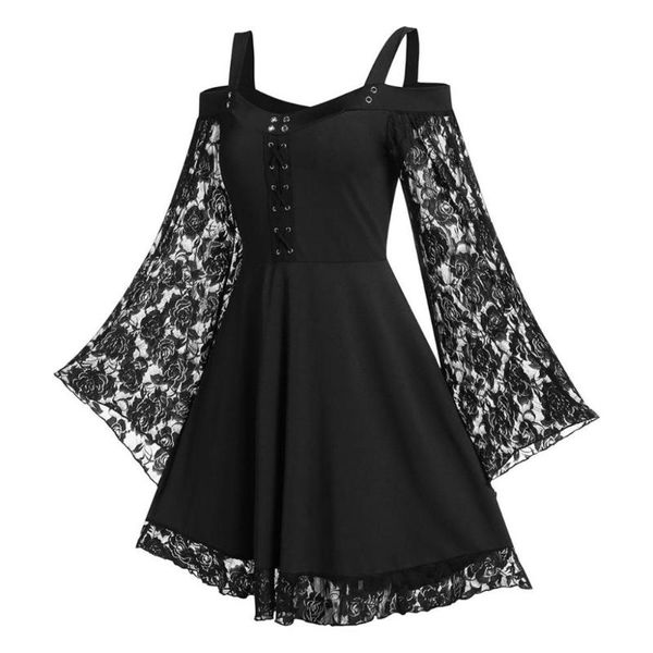 casual dresses for women 2021 gothic cold shoulder long flared sleeve waist tight bandage party dress clothing vd2130, Black;gray
casual dresses for women 2021 gothic cold shoulder long flared sleeve waist tight bandage party dress clothing vd2130, Black;gray
