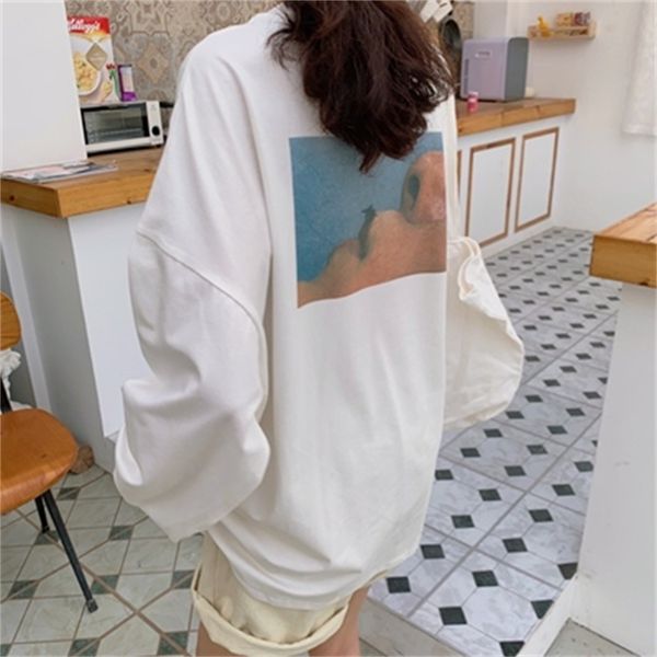 2 colors 3 sizes casual loose all match fashion basic fresh long slseeve female women sleeve sweatshirts 210813, Black
2 colors 3 sizes casual loose all match fashion basic fresh long slseeve female women sleeve sweatshirts 210813, Black