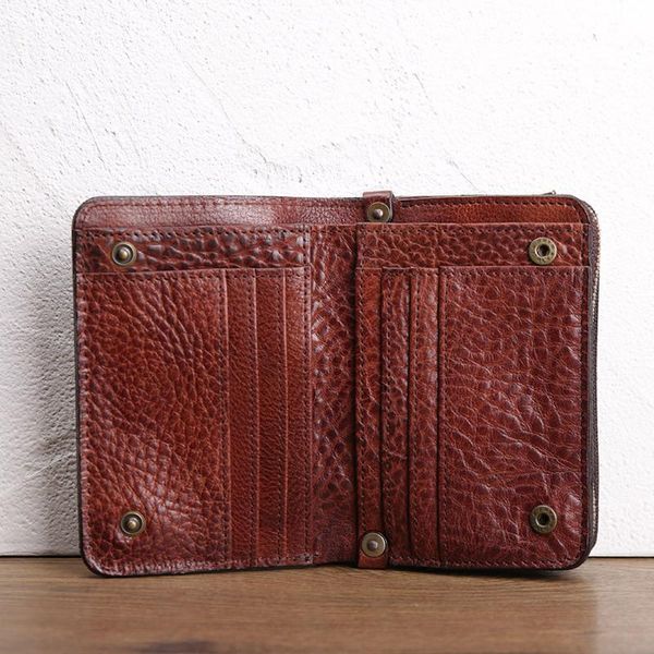 wallets simple vintage genuine leather men's short wallet real cowhide women's holder small coin purse, Red;black
wallets simple vintage genuine leather men's short wallet real cowhide women's holder small coin purse, Red;black
