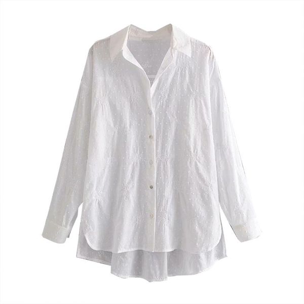 women's blouses & shirts women fashion cotton embroidery blouse casual long sleeve female turn down collar loose camisas mujer, White
women's blouses & shirts women fashion cotton embroidery blouse casual long sleeve female turn down collar loose camisas mujer, White
