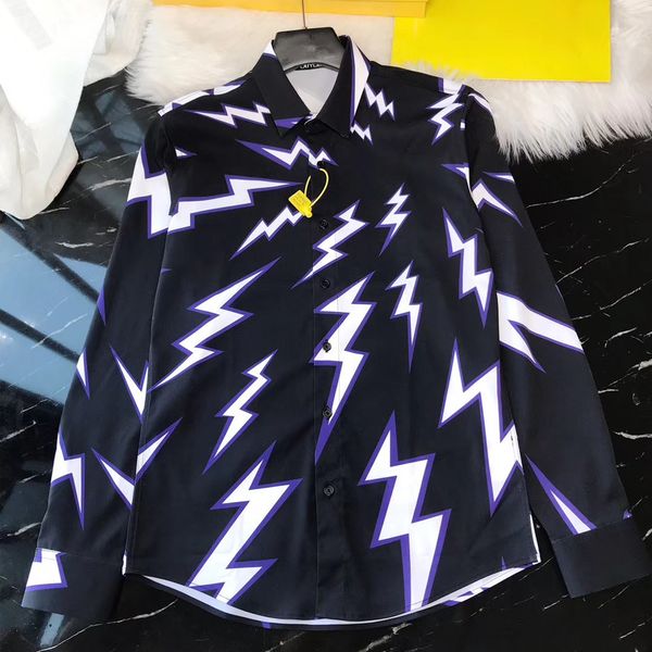 2021 new algodo dos homens vestido masculino relmpago impresso camisa de alta qualidade magro ajuste camisas casuais 2fsu, White;black
2021 new algodo dos homens vestido masculino relmpago impresso camisa de alta qualidade magro ajuste camisas casuais 2fsu, White;black