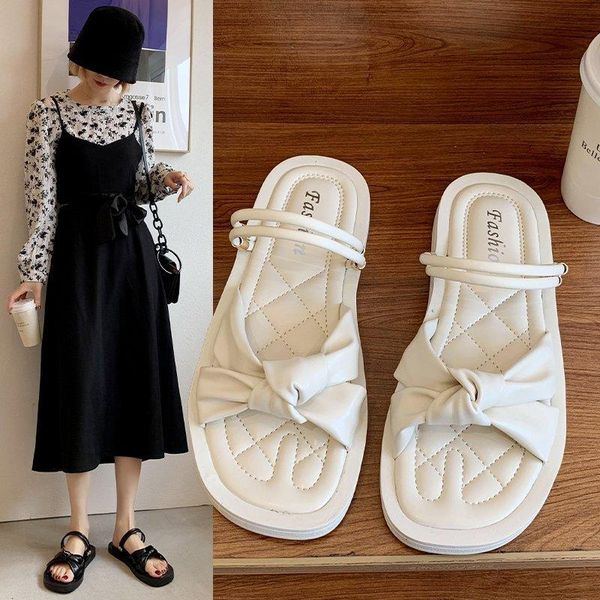 sandals 2021 flat with bohemian women's summer style bow roman word heel all-match fashion casual shoes, Black
sandals 2021 flat with bohemian women's summer style bow roman word heel all-match fashion casual shoes, Black