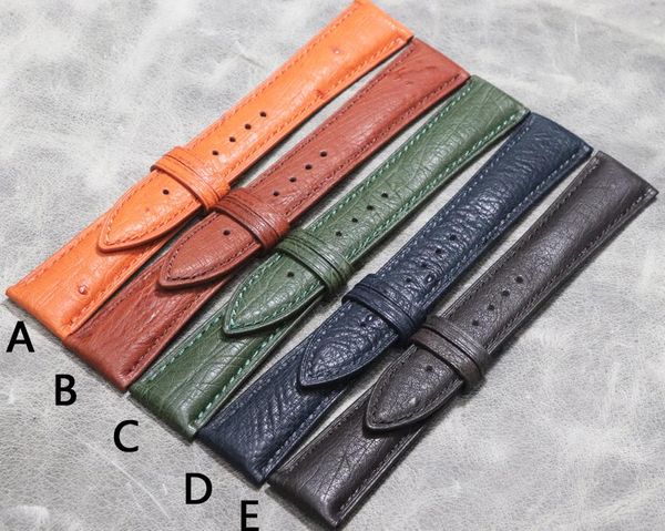 watch bands 22mm genuine retro ostrich leather strap upscale butterfly buckle belt handmade watchband, Black;brown
watch bands 22mm genuine retro ostrich leather strap upscale butterfly buckle belt handmade watchband, Black;brown