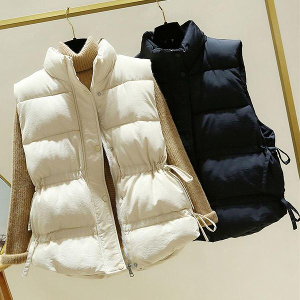 women's vests 2021 cotton body warmer vest women plus size thick down zipper beige black waistcoat winter warm sleeveless jacket, Black;white
women's vests 2021 cotton body warmer vest women plus size thick down zipper beige black waistcoat winter warm sleeveless jacket, Black;white