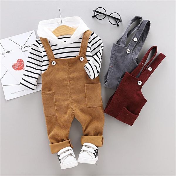 spring autumn baby boys girls clothes infant cotton striped t shirt bib pants 2pcs sets kids garment children casual sport, White
spring autumn baby boys girls clothes infant cotton striped t shirt bib pants 2pcs sets kids garment children casual sport, White