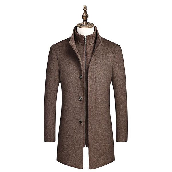 men's wool & blends autumn winter coat solid color cold resistant men woolen overcoat double collar casual trench jacket male 4xl, Black
men's wool & blends autumn winter coat solid color cold resistant men woolen overcoat double collar casual trench jacket male 4xl, Black