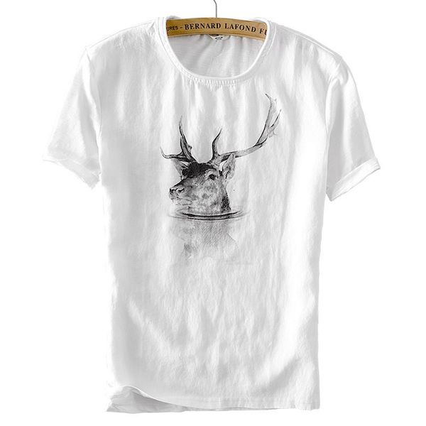 2021 new novo estilo da marca de algodo e linho t camisa moda casual t-shirt do vero dos homens respirvel masculina camiseta 6n6m, White
2021 new novo estilo da marca de algodo e linho t camisa moda casual t-shirt do vero dos homens respirvel masculina camiseta 6n6m, White