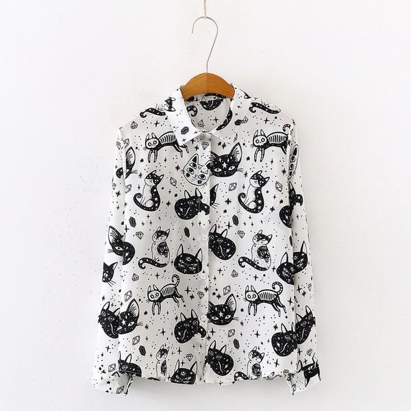 halloween women shirt halloween horror skull autumn women long sleeve art cat print casual loose blouse camisas dec16, White
halloween women shirt halloween horror skull autumn women long sleeve art cat print casual loose blouse camisas dec16, White