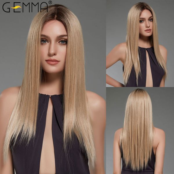long straight blonde omber brown lace front synthetic wigs for women lace frontal wig natural wig heat resistant fiber, Black
long straight blonde omber brown lace front synthetic wigs for women lace frontal wig natural wig heat resistant fiber, Black