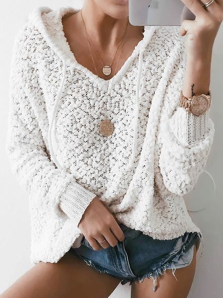 women's sweaters autumn and winter explosions hooded jacket knitted sweater women y28s, White;black
women's sweaters autumn and winter explosions hooded jacket knitted sweater women y28s, White;black
