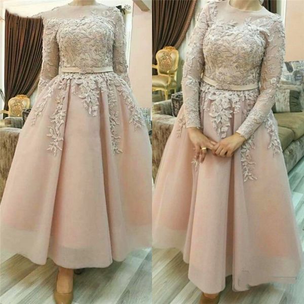 elegant arabic nude pink prom dresses ankle length a line celebrity wear long sleeves formal evening gowns appliques lace jewel neck puffy t, Black
elegant arabic nude pink prom dresses ankle length a line celebrity wear long sleeves formal evening gowns appliques lace jewel neck puffy t, Black