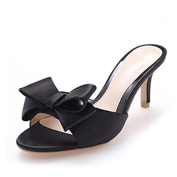 slippers sweet mule women slippe silk butterfly knot mules slip-on kitten heels satin dress causal outdoor sandals shoes femme, Black
slippers sweet mule women slippe silk butterfly knot mules slip-on kitten heels satin dress causal outdoor sandals shoes femme, Black