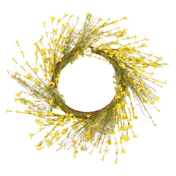 decorative flowers & wreaths hand-made artificial winter jasminum wreath pendant for home door showcase decor
decorative flowers & wreaths hand-made artificial winter jasminum wreath pendant for home door showcase decor