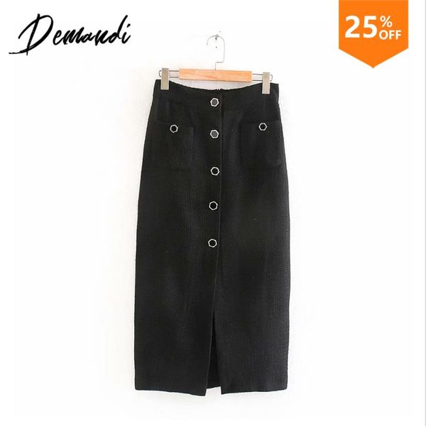 skirts demandi 2021 spring women's temperament wild single-breasted mid-length straight high waist split bag hip skirt, Black
skirts demandi 2021 spring women's temperament wild single-breasted mid-length straight high waist split bag hip skirt, Black