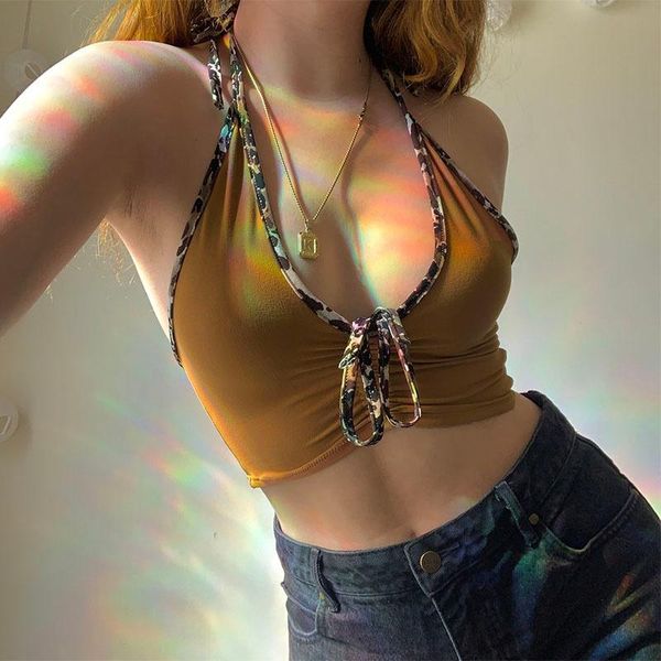 women's tanks & camis zovsv leopard patchwork backless halter crop y2k 90s summer v neck ruched sleeveless fashion streetwear, White
women's tanks & camis zovsv leopard patchwork backless halter crop y2k 90s summer v neck ruched sleeveless fashion streetwear, White
