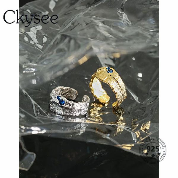 cluster rings ckysee 925 sterling silver ring design irregular blue zircon adjustable for women jewelry 2021 trend, Golden;silver
cluster rings ckysee 925 sterling silver ring design irregular blue zircon adjustable for women jewelry 2021 trend, Golden;silver