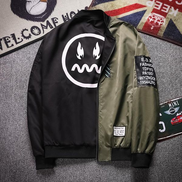 men's jackets men reversible jacket 2021 spring autumn casual double-faced baseball bomber coat for male 13, Black;brown
men's jackets men reversible jacket 2021 spring autumn casual double-faced baseball bomber coat for male 13, Black;brown