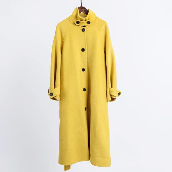women's wool & blends 2021 winter trench women jacket manteau femme windbreaker long coat plus size clothes female, Black
women's wool & blends 2021 winter trench women jacket manteau femme windbreaker long coat plus size clothes female, Black