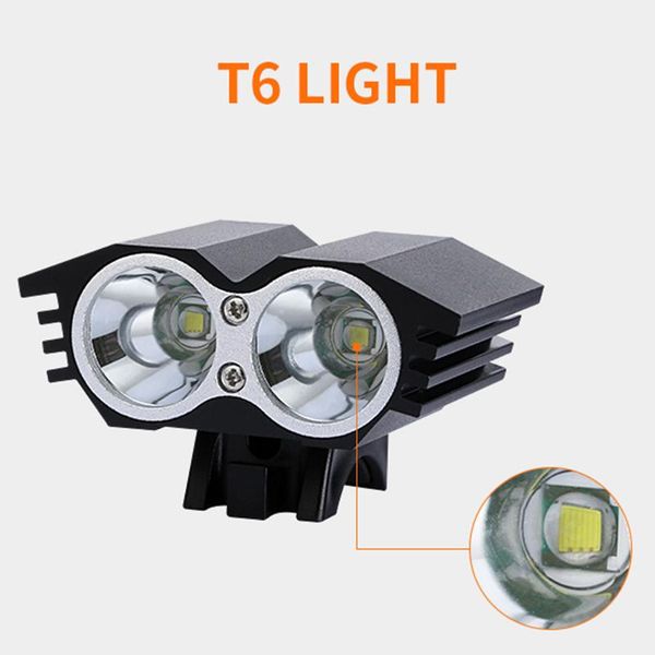 mountain bike headlights / taillights 3 bright t6 lamp bead 4*18650 lithium cell suit bike light bicycle light accessories 2021
mountain bike headlights / taillights 3 bright t6 lamp bead 4*18650 lithium cell suit bike light bicycle light accessories 2021