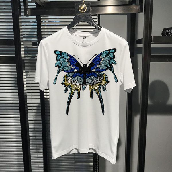 men's t-shirts m-5xl arrival the neck-neck male t-shirt pure cotton superior quality personality butterfly short diamond sleeve wqcv, White;black
men's t-shirts m-5xl arrival the neck-neck male t-shirt pure cotton superior quality personality butterfly short diamond sleeve wqcv, White;black