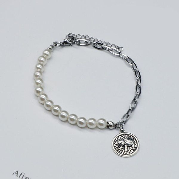 charm bracelets asymmetric pearl chains stainless steel bracelet for women lucky elephant girls friendship jewelry gifts, Golden;silver
charm bracelets asymmetric pearl chains stainless steel bracelet for women lucky elephant girls friendship jewelry gifts, Golden;silver