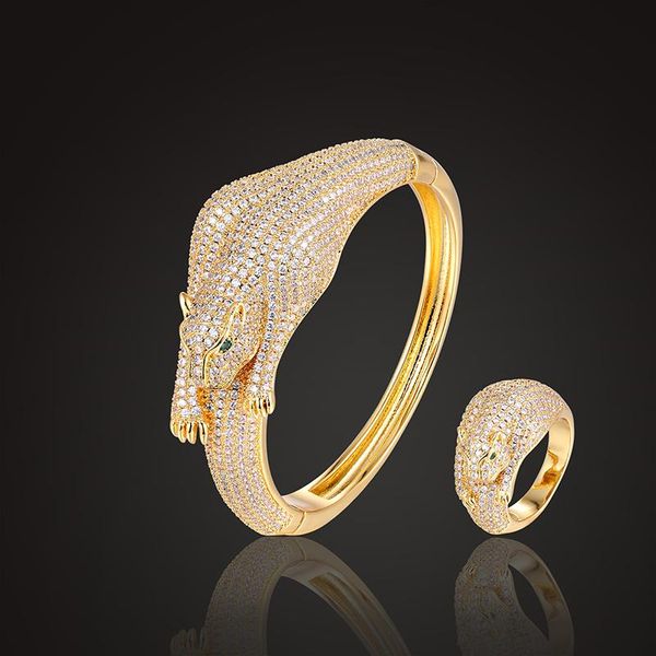 earrings & necklace fateama fashion animal bangle bracelet for women jewelry ferocious leopard zircon micro pave pulseira acces, Silver
earrings & necklace fateama fashion animal bangle bracelet for women jewelry ferocious leopard zircon micro pave pulseira acces, Silver