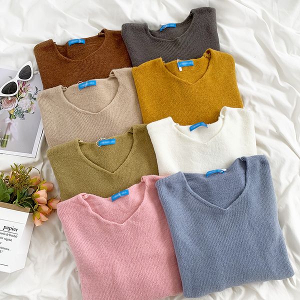 2021 autumn winter jumper women pullover loose sweater fashion woman long sleeved solid casual knitted crop sweaters 94y1, White;black
2021 autumn winter jumper women pullover loose sweater fashion woman long sleeved solid casual knitted crop sweaters 94y1, White;black