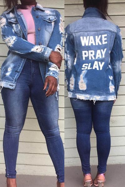2021 new ripped hole frayed ee flakes women spring casual single breasted denim jacket autumn loose long sleeve coat rxwu, Black;brown
2021 new ripped hole frayed ee flakes women spring casual single breasted denim jacket autumn loose long sleeve coat rxwu, Black;brown