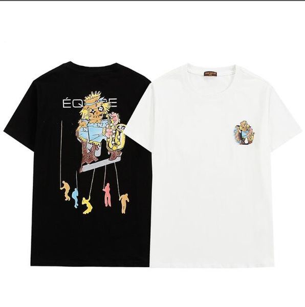 2021 new letter printing men's and women's fashion short-sleeved t-shirt casual round neck cotton bottoming shirt, White;black
2021 new letter printing men's and women's fashion short-sleeved t-shirt casual round neck cotton bottoming shirt, White;black