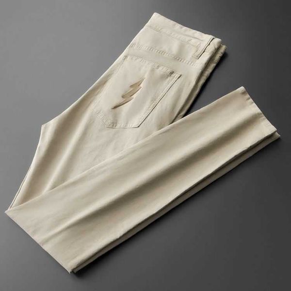 hong kong fashion brand light luxury gentleman handsome men's pants comfortable and breathable washed elastic cotton back pocket flocki, Black
hong kong fashion brand light luxury gentleman handsome men's pants comfortable and breathable washed elastic cotton back pocket flocki, Black
