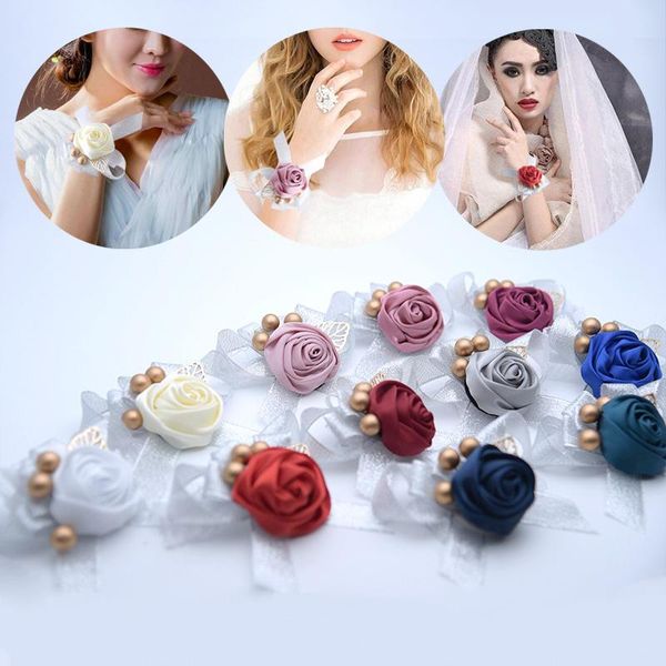 decorative flowers & wreaths girls bridesmaid wrist wedding prom party boutonniere satin rose bracelet fabric hand supply accessories
decorative flowers & wreaths girls bridesmaid wrist wedding prom party boutonniere satin rose bracelet fabric hand supply accessories