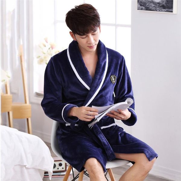 men's sleepwear thickened warm coral fleece home clothes loungewear winter flannel men bathrobe plus size male nightwear nightgown, Black;brown
men's sleepwear thickened warm coral fleece home clothes loungewear winter flannel men bathrobe plus size male nightwear nightgown, Black;brown