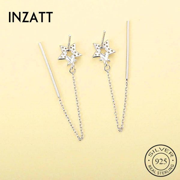 stud inzareal 925 sterling silver zircon star tassel earrings for fashion woman party fine jewelry bohemian accessories gift, Golden;silver
stud inzareal 925 sterling silver zircon star tassel earrings for fashion woman party fine jewelry bohemian accessories gift, Golden;silver