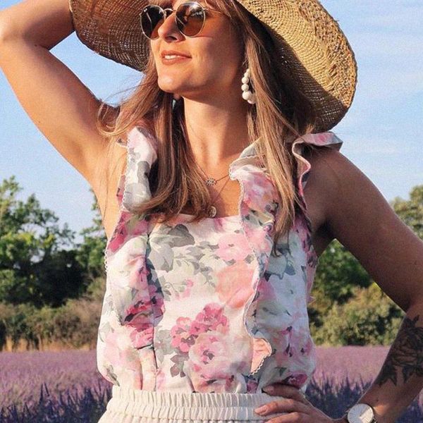 women's blouses & shirts romantic flowers ruffles blouse elegant backless patchwork lace square neckline sleeveless vintage chic chemis, White 
women's blouses & shirts romantic flowers ruffles blouse elegant backless patchwork lace square neckline sleeveless vintage chic chemis, White