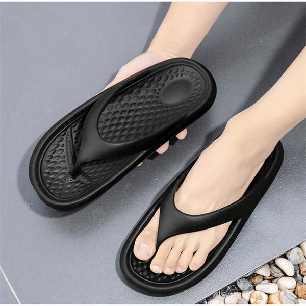 slippers summer casual fashion flip flops men's thick-soled non-slip wear-resistant couple large size sandals and beach shoes, Black
slippers summer casual fashion flip flops men's thick-soled non-slip wear-resistant couple large size sandals and beach shoes, Black