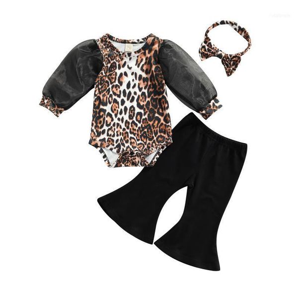 clothing sets baby girls three-piece clothes set leopard printed pattern long sleeve romper, black flared pants and headdress11, White
clothing sets baby girls three-piece clothes set leopard printed pattern long sleeve romper, black flared pants and headdress11, White