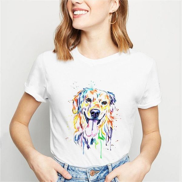 summer cute dog color women printing simple fashion round neck short sleeved lady t shirt, White
summer cute dog color women printing simple fashion round neck short sleeved lady t shirt, White