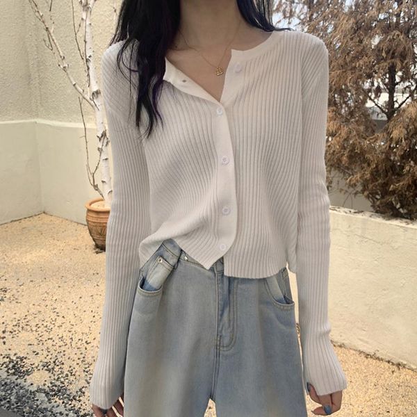 women's knits & tees korobov vintage o neck long sleeve single breasted cardigans korean sweater 2021 solid autumn cardigan, White
women's knits & tees korobov vintage o neck long sleeve single breasted cardigans korean sweater 2021 solid autumn cardigan, White