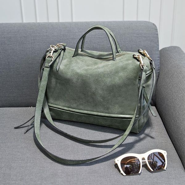 evening bags fashion nubuck leather motorcycle women's bag large capacity single shoulder army green zipper tote classic catwalk
evening bags fashion nubuck leather motorcycle women's bag large capacity single shoulder army green zipper tote classic catwalk