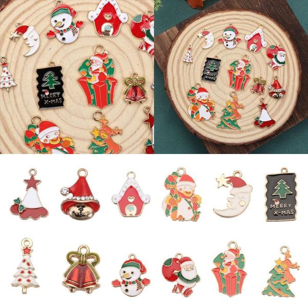 charms 10pcs diy bracelets earrings elk santa claus enamel pendant merry christmas jewelry making, Bronze;silver
charms 10pcs diy bracelets earrings elk santa claus enamel pendant merry christmas jewelry making, Bronze;silver