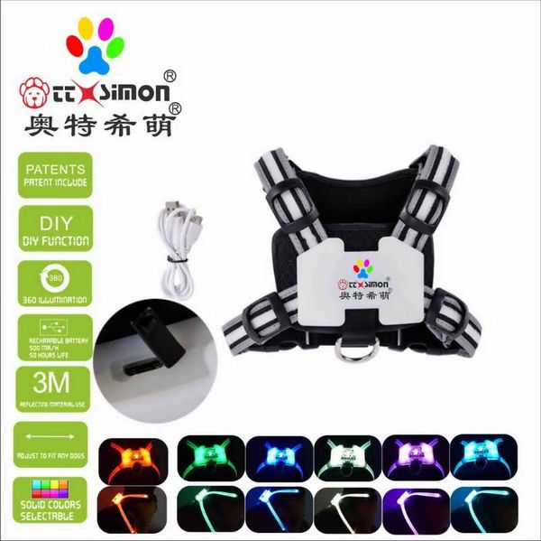 dog collars & leashes cc simon dogled led harness waterproof charging accessories for large reflective dogs
dog collars & leashes cc simon dogled led harness waterproof charging accessories for large reflective dogs