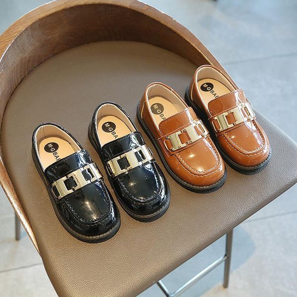 children leather shoes for boys girls kids flats loafers metal buckle fashion classic simple soft shoes formal casual hot, Black;grey
children leather shoes for boys girls kids flats loafers metal buckle fashion classic simple soft shoes formal casual hot, Black;grey