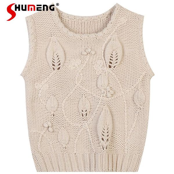 women's vests fashion crocheted hollow out loose-knit waistcoat for ladids 2021 autumn and winter round neck sleeveless thick pullover, Black;white
women's vests fashion crocheted hollow out loose-knit waistcoat for ladids 2021 autumn and winter round neck sleeveless thick pullover, Black;white