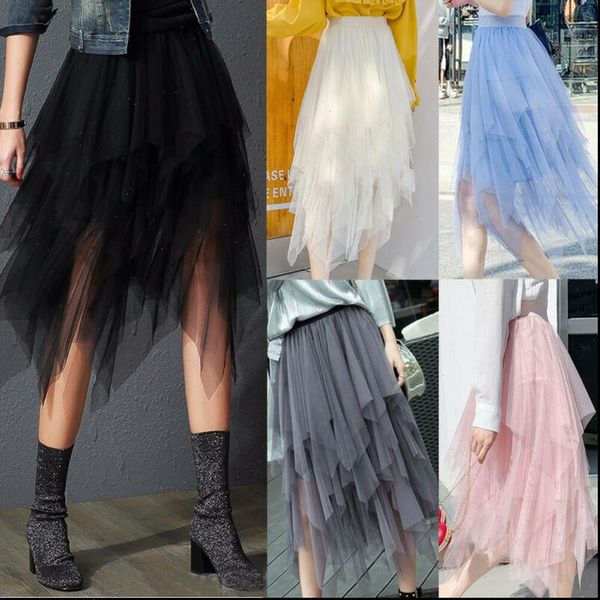 women ladies sweet style fashion casual high waist tulle tutu skirt elastic mesh net solid layered princess party bottoms, Black
women ladies sweet style fashion casual high waist tulle tutu skirt elastic mesh net solid layered princess party bottoms, Black