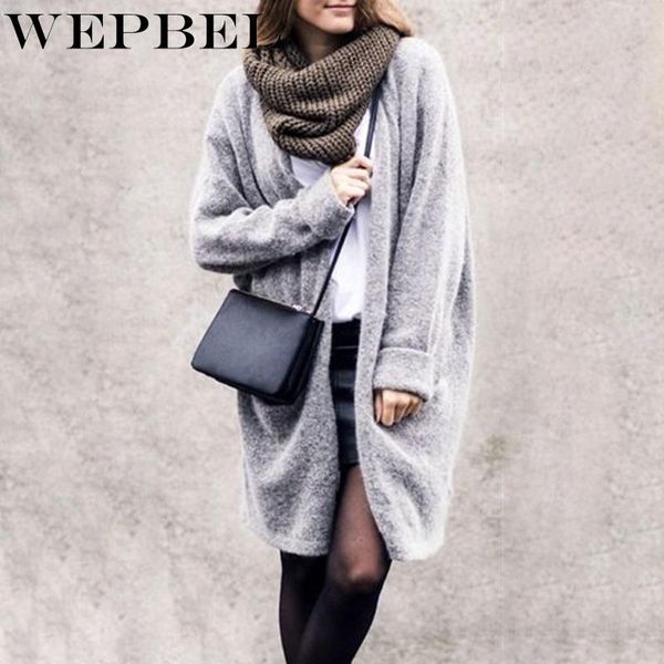 women's jackets wepbel women loose cardigans full sleeve solid color warm winter autumn open knitted ladies femal long, Black;brown
women's jackets wepbel women loose cardigans full sleeve solid color warm winter autumn open knitted ladies femal long, Black;brown