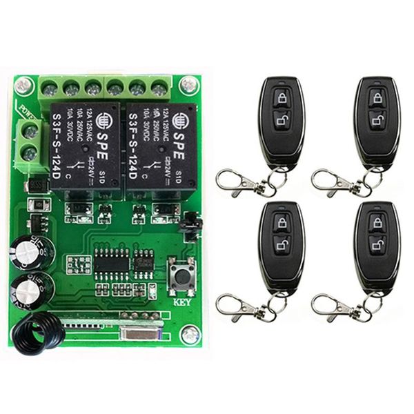 smart home control dc12v 24v 2 ch channels 2ch rf wireless remote switch system receiver transmitter relay 315/433 mhz
smart home control dc12v 24v 2 ch channels 2ch rf wireless remote switch system receiver transmitter relay 315/433 mhz