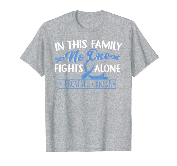 in this family no one fights alone prostate cancer gift t-shirt, White;black
in this family no one fights alone prostate cancer gift t-shirt, White;black