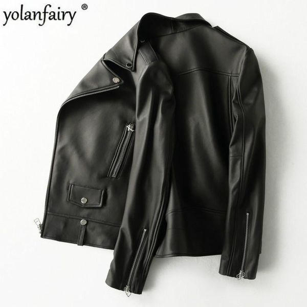 men's leather & faux genuine jacket men short 100% sheepskin coat motorcycle man slim chaqueta cuero hombre kfs19m008-m, Black
men's leather & faux genuine jacket men short 100% sheepskin coat motorcycle man slim chaqueta cuero hombre kfs19m008-m, Black